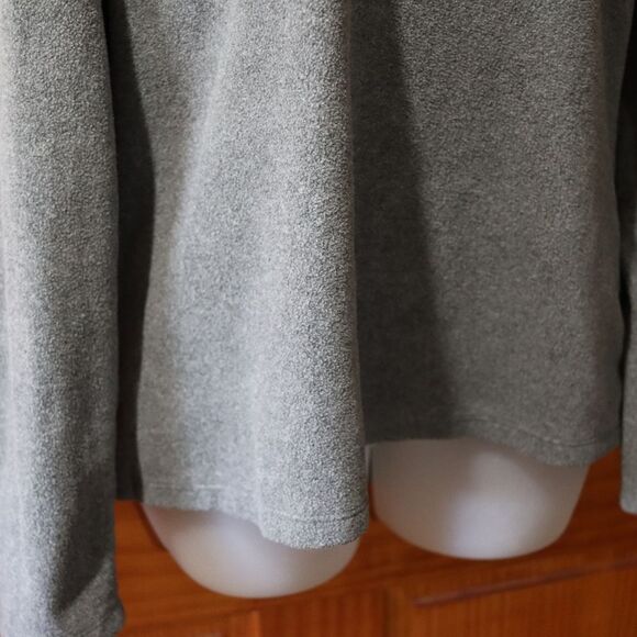 Cuddl Duds Gray Pajama Fleece Top Intimates Sleepwear Loungewear LG - Picture 6 of 8